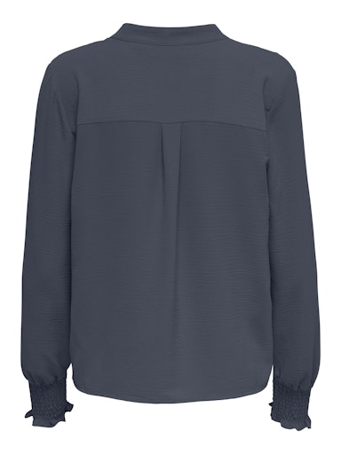 Meda V Neck Blouse (Ombre Blue/Grey)