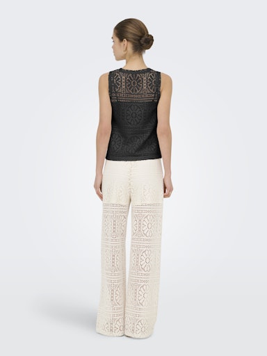 Lian Lace Tank Top (Black)