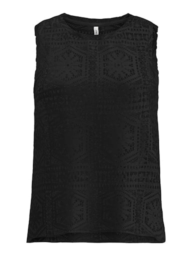 Lian Lace Tank Top (Black)