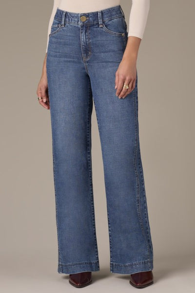 Gracie Skyrise Wide Leg Jeans (Mid Blue)