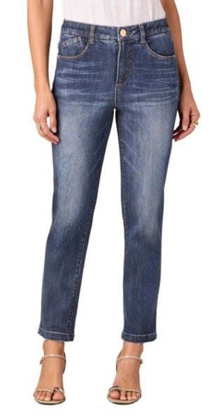 Logan High Rise Skinny Grinded Hem Jeans