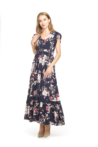 Monica Maxi Dress (Navy)