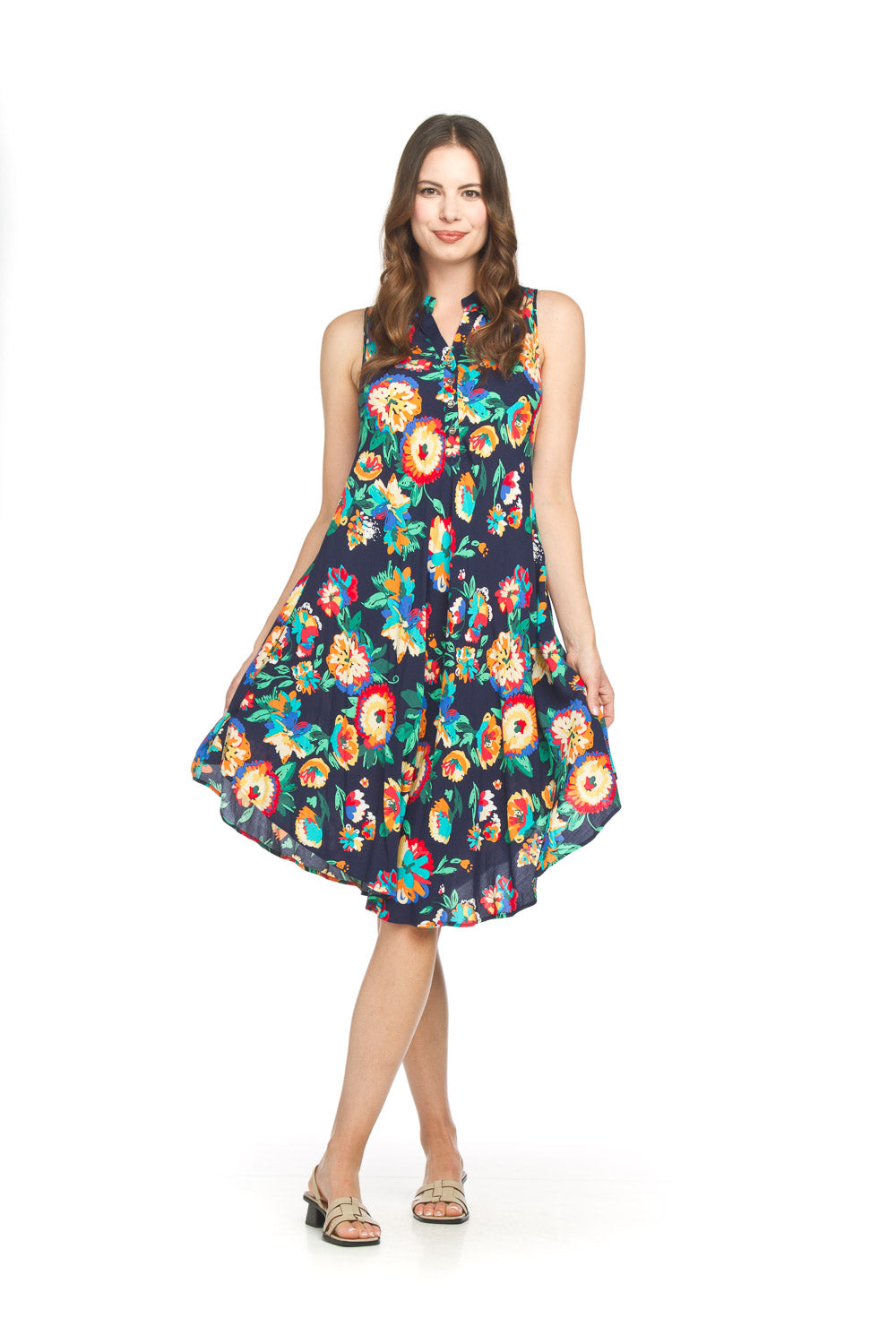 Trish  Scoop Printed Dress