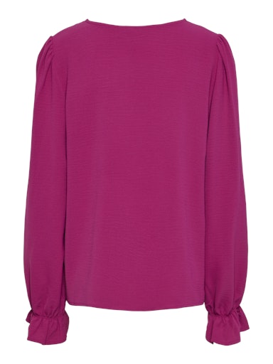 Tiffany Crepe Blouse (Festival Fuchsia)