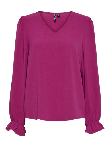 Tiffany Crepe Blouse (Festival Fuchsia)