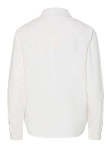 Irena Cotton Button Down Shirt (Bright White)