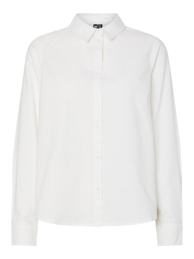 Irena Cotton Button Down Shirt (Bright White)
