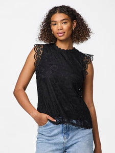 Colline Lace Applique Top (Black)