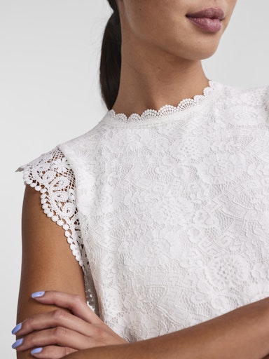 Colline Lace Applique Top (Cloud Dancer)