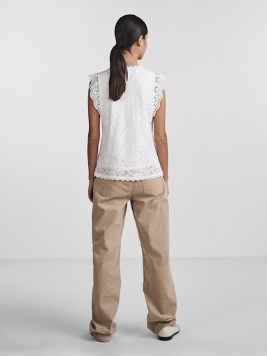 Colline Lace Applique Top (Cloud Dancer)