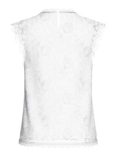 Colline Lace Applique Top (Cloud Dancer)