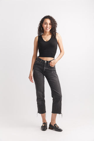 Kimmy Bamboo Bralette (Black)