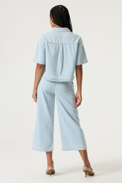 Irena Lightweight Denim Wide Leg Pant