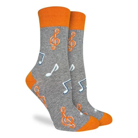 Music Notes Good Luck Socks