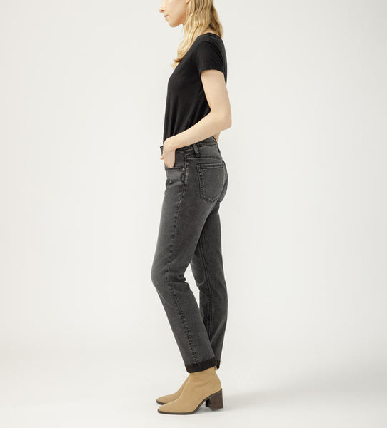 Silver Boyfriend Jean (Smoke)