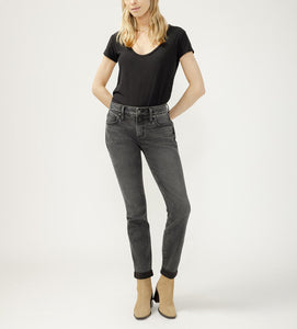 Silver Boyfriend Jean (Smoke)