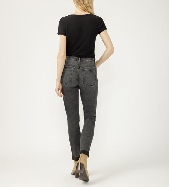 Silver Boyfriend Jean (Smoke)