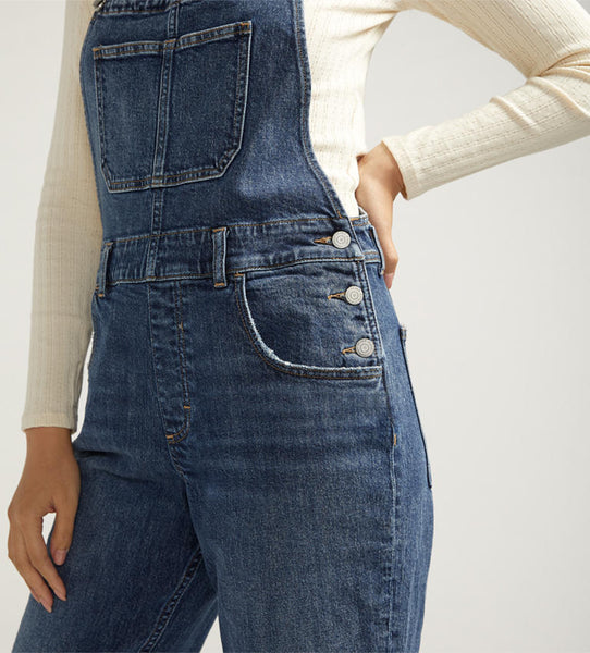 Silver Jeans Baggy Denim Overalls