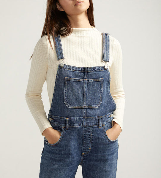 Silver Jeans Baggy Denim Overalls
