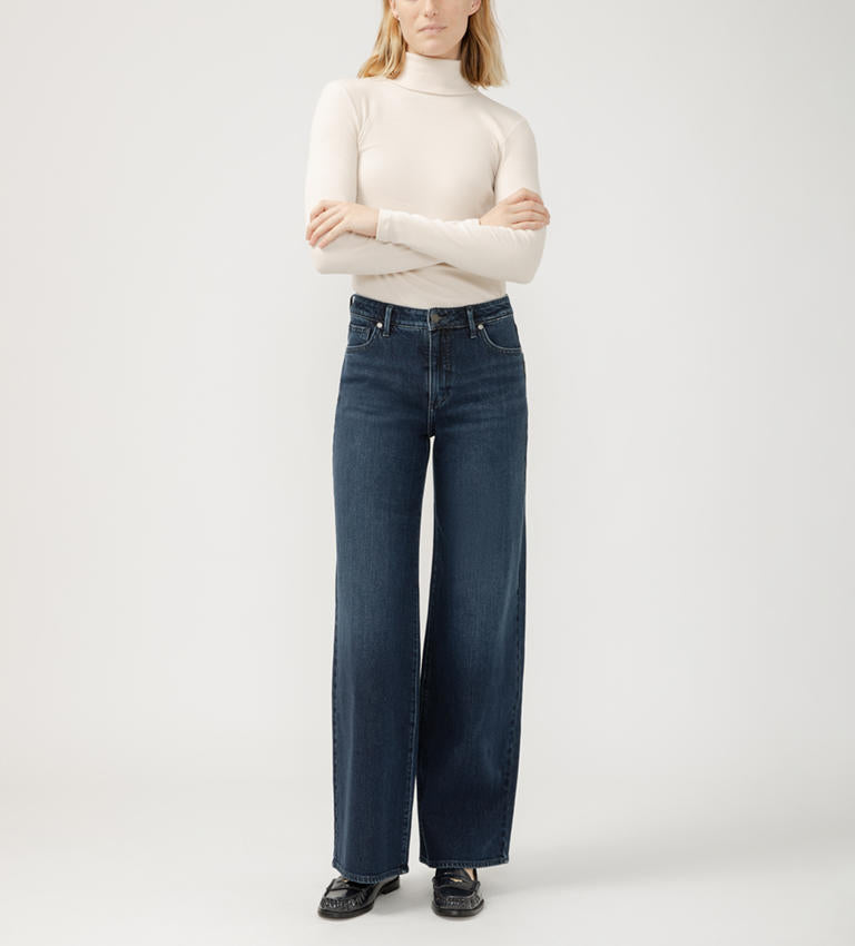 Isbister High Rise Wide Leg Jean (Bijou)