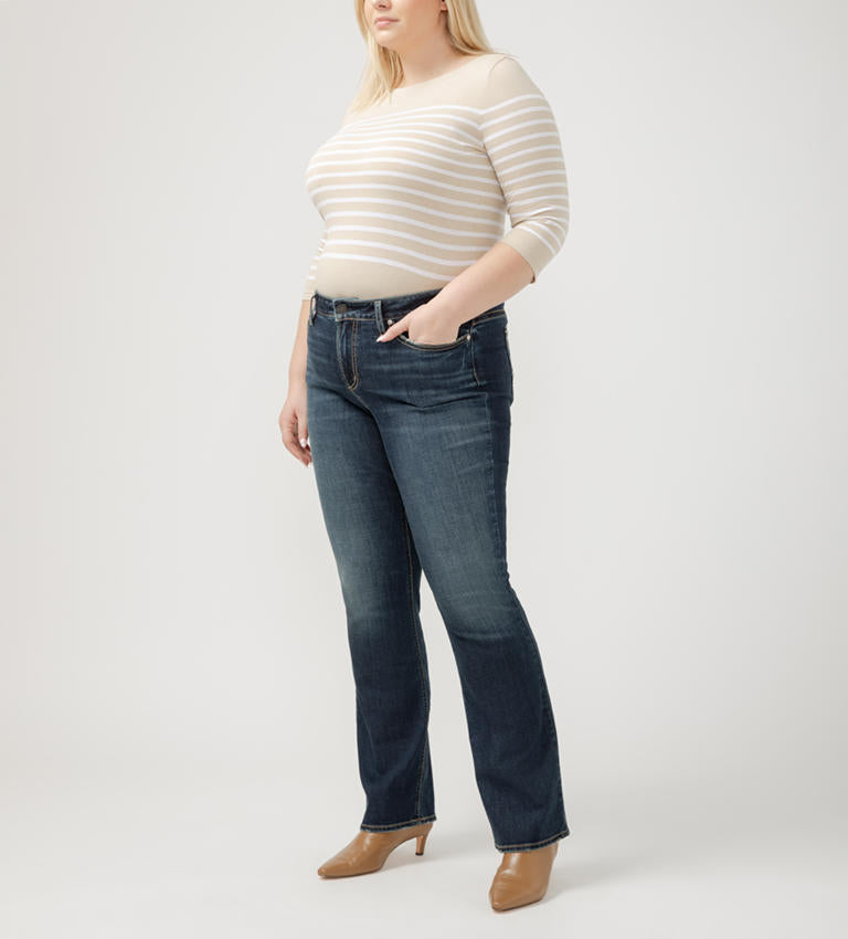 PLUS Suki Slim Boot Cut Jean (Dark Indigo)