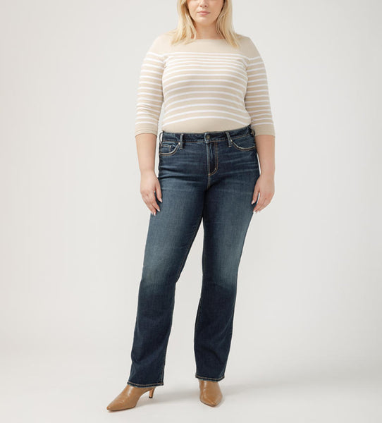PLUS Suki Slim Boot Cut Jean (Dark Indigo)
