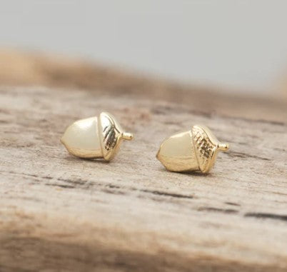 Acorn Stud Earrings - 2 Colour Options