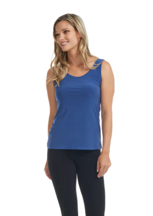 Phoebe Shell Tank (Denim Blue)