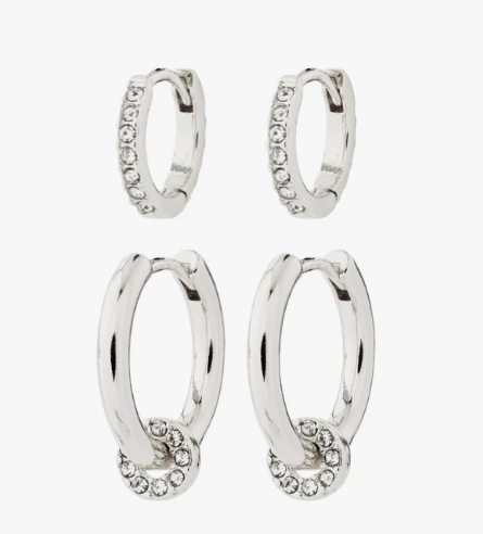 Scottie Set of 2 Plated Earrings - 2 Colour Options