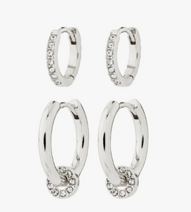 Scottie Set of 2 Plated Earrings - 2 Colour Options