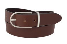 Simone Genuine Leather Belt (Dark Tan)