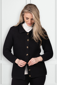 Milla Knitted Cardigan (Black)