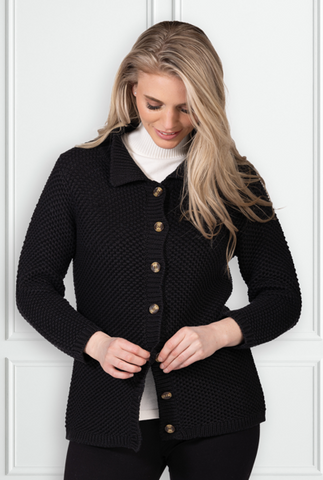 Milla Knitted Cardigan (Black)