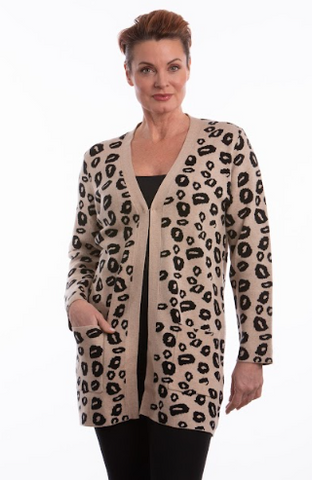Mindy Leopard Cardigan