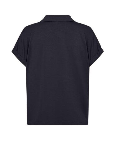 Marica Button Down Blouse (Black)
