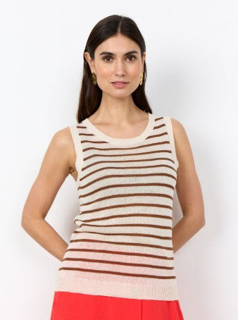 Luanna Striped Tank (Toffee)