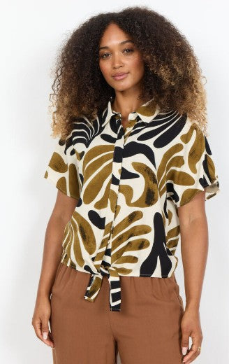 Feldi Printed Tie Top (Butternut Combi)