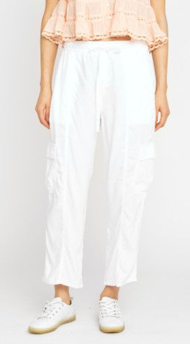 Kida Cargo Pant (White)