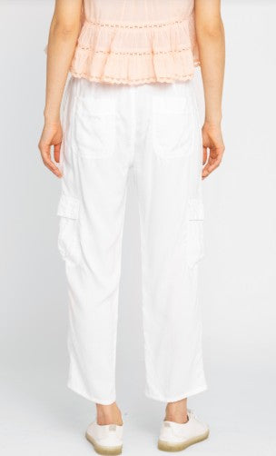 Kida Cargo Pant (White)