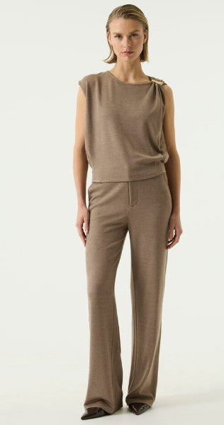 Gail Pant (Brown Melange)