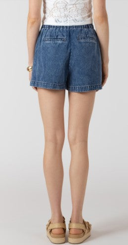 Naomi Denim Shorts (Dark Blue)