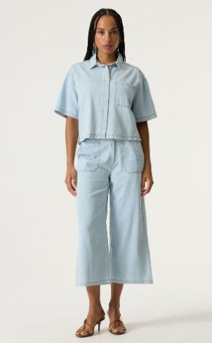 Irena Lightweight Denim Wide Leg Pant