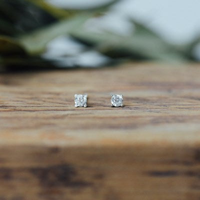 Shimmer Stud Earrings - 2 Colour Options