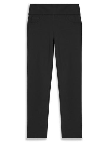 Liette Pull On Straight Pant (Black)