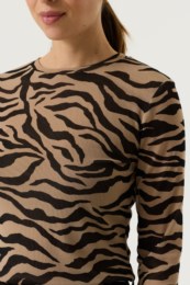 Grace Mesh Top (Animal Print)