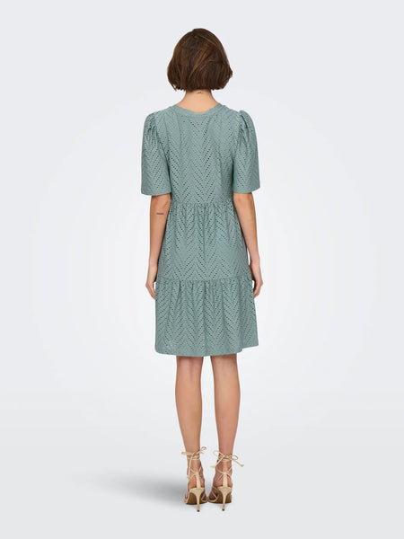 Carla Tiered Dress (Chinois Green)