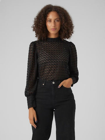 Becca Lace Top (Black) - 50% OFF AT CHECKOUT - FINAL SALE