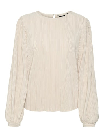 Aurora Pleated Top (Pumice Stone) - 50% OFF AT CHECKOUT - FINAL SALE