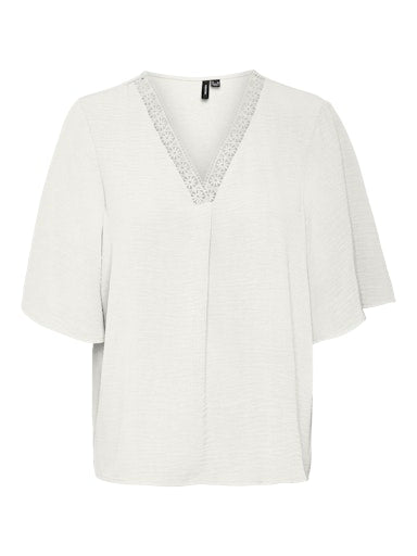 Alva Crepe Blouse (Snow White)
