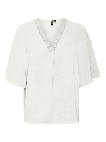 Alva Crepe Blouse (Snow White)